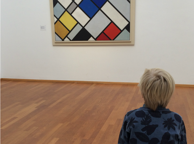 Pieter Bas onder de indruk van Piet Mondriaan 