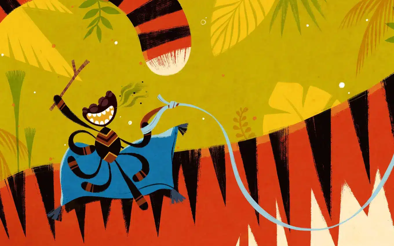 Anansi de Spin en de Gulzige Tijger (3+)